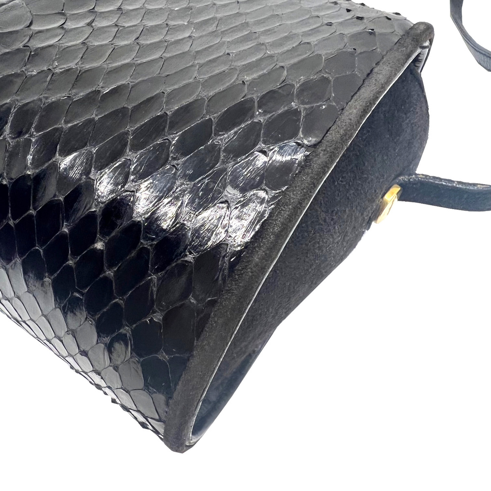 Salvatore Ferragamo Shoulder Bag Python Leather S… - image 8